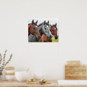 Poster Trois chevaux (Cuisine)