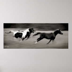 Poster Trois Chevaux de Galop