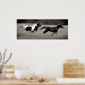 Poster Trois chevaux galopants (Cuisine)