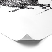 Poster Trois Chouettes folles - Corujas - Chouette blanch (Coin)