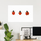 Poster Trois coccinelles 2013 (Bureau à domicile)