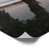 Poster Trois cocotiers en bord de mer (Coin)