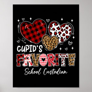 Poster Trois cœurs Concierge favori de Cupidon à l'école