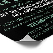 Poster Trois Croix, Christian Bible Class Publicité (Coin)