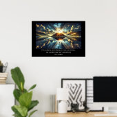 Poster Trois croix sur un lac (Bureau à domicile)