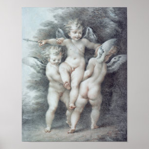 Poster Trois Cupidons