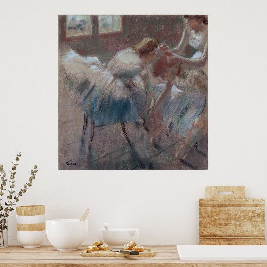 Poster Trois danseurs se préparent pour la classe - Edgar (Cuisine)