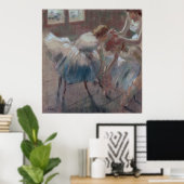 Poster Trois danseurs se préparent pour la classe - Edgar (Bureau à domicile)