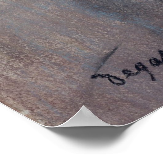 Poster Trois danseurs se préparent pour la classe - Edgar (Coin)