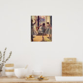 Poster Trois danseuses dans une salle de gym par Edgar De (Cuisine)