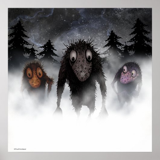 Poster Trois drôles de monstre trolls (Devant)
