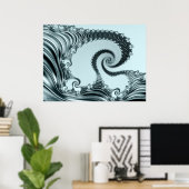 Poster Trois éléphants joueurs (Bureau à domicile)