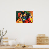 Poster Trois femmes afro-américaines (Cuisine)