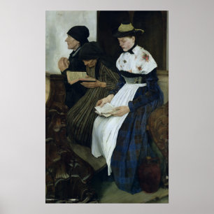 Poster Trois femmes dans l'église, 1882