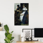 Poster Trois femmes dans l'église, 1882 (Bureau à domicile)