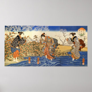 Poster Trois femmes japonaises