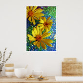 Poster trois fleurs (Cuisine)