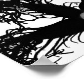 Poster Trois fleurs noires (Coin)