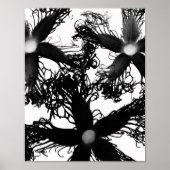 Poster Trois fleurs noires (Devant)