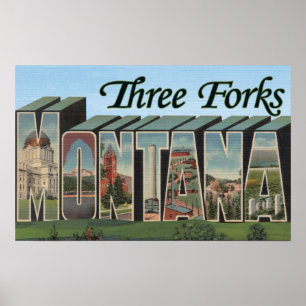 Poster Trois fourchettes, Montana