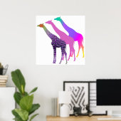 Poster Trois Giraffes Design 4 (Bureau à domicile)