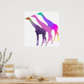 Poster Trois Giraffes Design 4 (Cuisine)