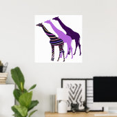 Poster Trois Giraffes Design 5 (Bureau à domicile)