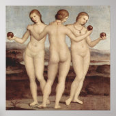 Poster Trois Graces de Raphael Imprimer (Devant)
