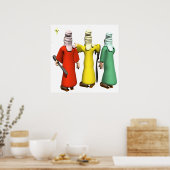 Poster Trois hommes sages (Cuisine)