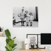 Poster Trois jeunes garçons, années 1920 (Bureau à domicile)