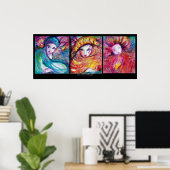 Poster TROIS MASQUES /Visages du Carnaval vénitien (Bureau à domicile)