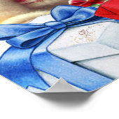 Poster Trois mignons Nounours Joyeux Noël (Coin)