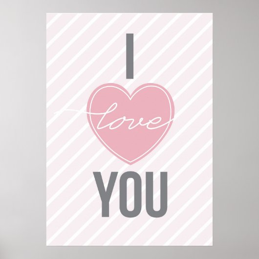 Poster Trois Mots : Je T'Aime (Devant)