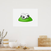 Poster Trois moutons caricaturaux sur l'herbe (Cuisine)