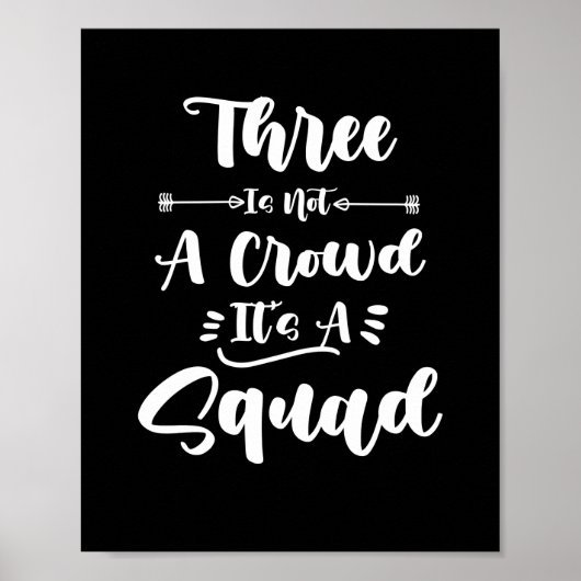 Poster Trois n'est pas une foule C'est un escadron 3 meil (Devant)