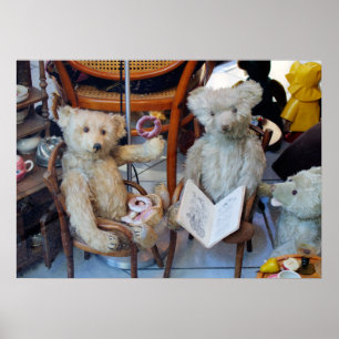 Poster Trois Nounours heureux