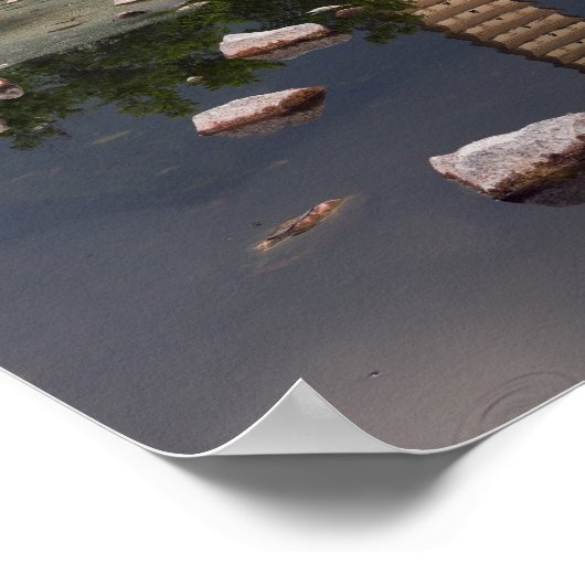 Poster Trois pagodes de Dali, Zhonghe - Yunnan, Chine (Coin)