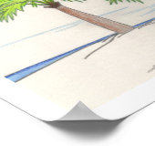 Poster TROIS PALMS (11 po x 11 po) (Coin)
