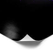 Poster Trois papillons brillants sur l'arrière - plan de (Coin)