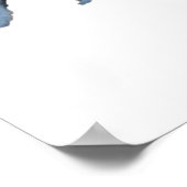 Poster trois perruches bleues (Coin)