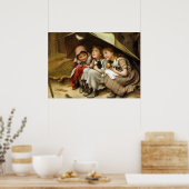 Poster "Trois petits chatons" (Cuisine)