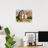 Poster Trois Petits Chatons Illustration de Mère l'Oie (Bureau à domicile)