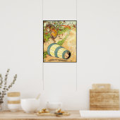 Poster Trois petits cochons : effrayés par le loup (Cuisine)