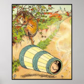 Poster Trois petits cochons : effrayés par le loup (Devant)