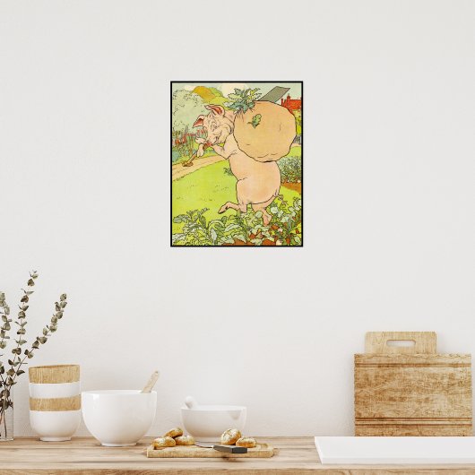 Poster Trois petits cochons : J'ai les Turnips (Cuisine)