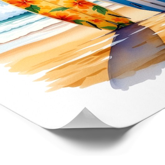 Poster Trois Petits Surf (Coin)