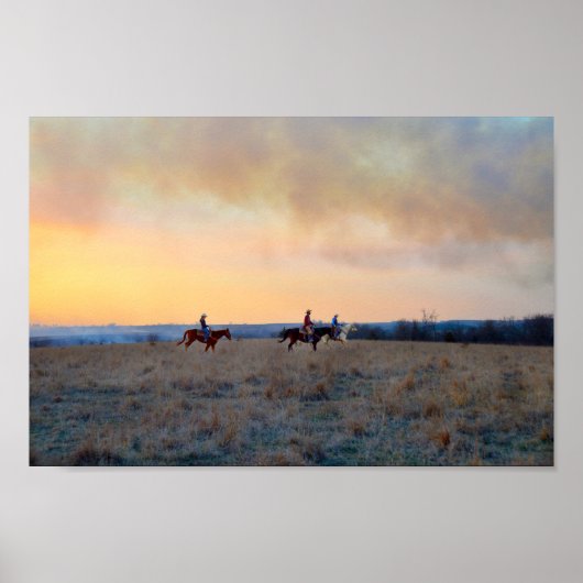 Poster Trois pilotes dans les collines Flint du Kansas (Devant)