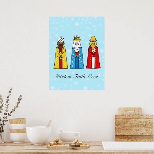 Poster Trois rois colorés (Cuisine)