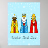 Poster Trois rois colorés (Devant)