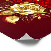 Poster Trois Roses de bijoux (Coin)